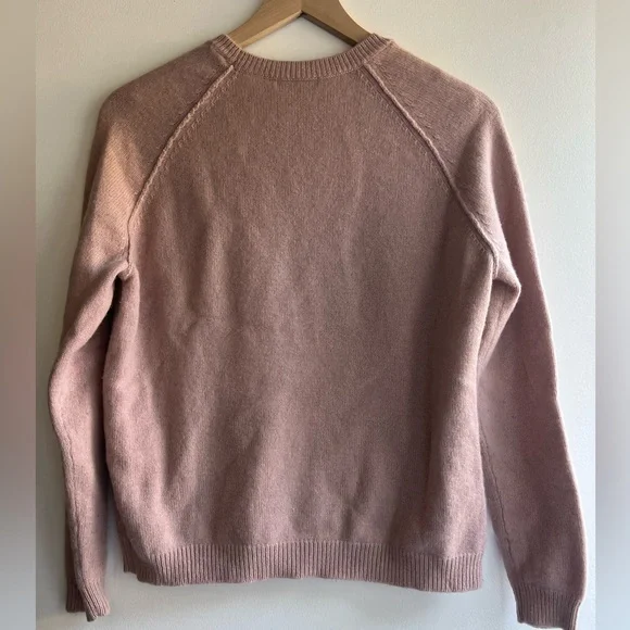 Cos nude/pink cashmere raglan crew neck sweater size M - Picture 5 of 5